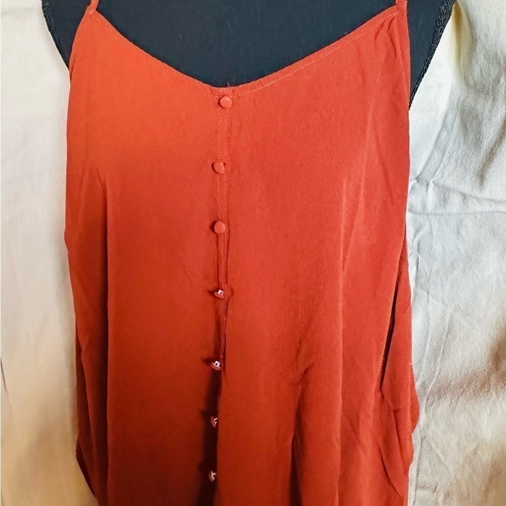 NWT Zenobia Rust Color Tank Top. Size 3xl. Adjustable straps - Picture 2 of 8